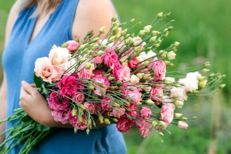person holding flowers